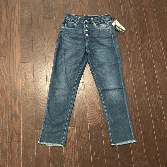 NWT BlankNYC Blue Straight Leg Jeans Size 25 - Picture 2 of 11